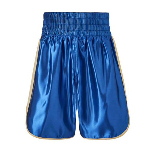 Burnett Blue & Gold Boxing Shorts - Sugar Rays